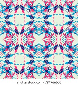 Seamless marble pattern. Hand painted ink texture. Double exposition background
