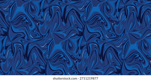 Vector de textura Abstractas de remolino de mármol sin costuras: patrón líquido fluido con fondo de onda vibrante, diseño artístico de pintura en remolino para Fondo de pantalla, marca, empaque y estampado decorativo moderno