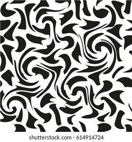 Seamless marble texture. Black and white background. 