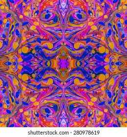 seamless marbled artwork ebru texture, ethnic abstract background 