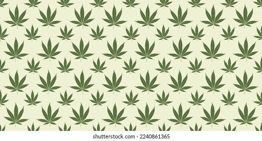Nahtlose Marihuana-Hintergrund mit geometrischen Blättern