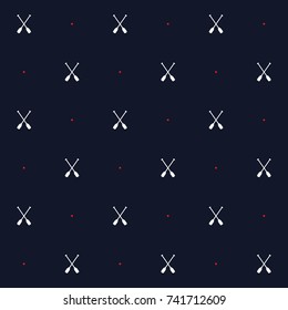 Seamless marine pattern with oars