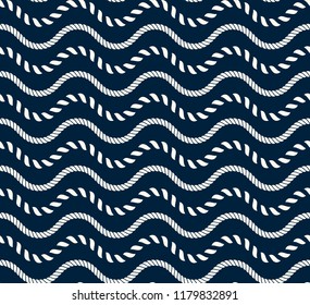 seamless marine pattern, rope weave