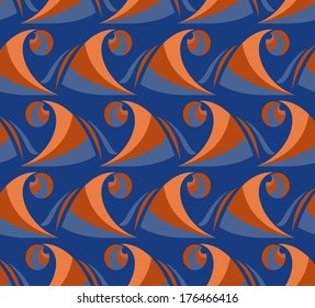 seamless marine sea background waves 01 vector