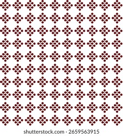 Nahtloses Maroon florales geometrisches Muster für Stoff-, Tapeten- und Textildesign