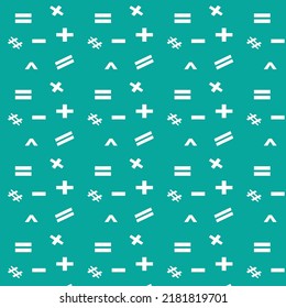 Seamless mathematical symbols pattern. Repeated math design elements.
