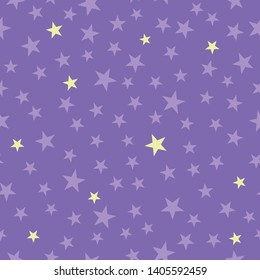 Seamless Mauve Pattern with Stars