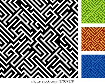 Seamless maze. Vector.