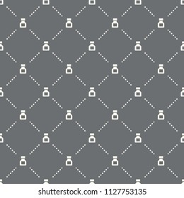 seamless medicines pattern on a dark background. medicines icon creative design. Can be used for wallpaper, web page background, textile, print UI/UX