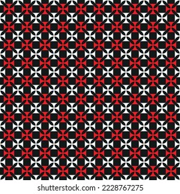 Seamless Medieval Cross pattern background