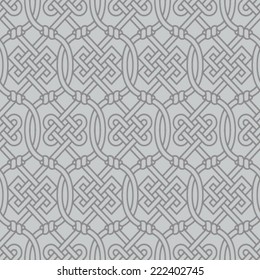 Seamless Medieval Fabric Inspired Background Pattern