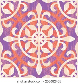 Seamless Medieval Ornament Background Pattern