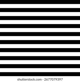 Seamless Medium Black and White Stripes Pattern Background – Minimal Geometric Design