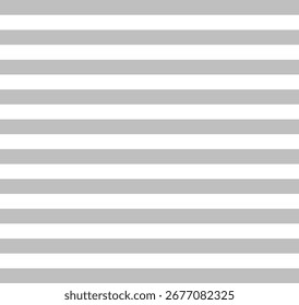 Seamless Medium Light Gray and White Stripes Pattern Background – Minimal Geometric Design
