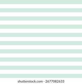 Seamless Medium Mint Green and White Stripes Pattern Background – Minimal Geometric Design