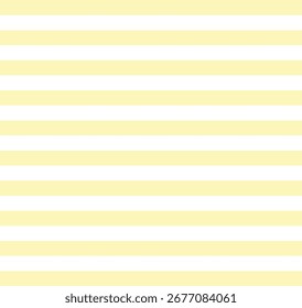 Seamless Medium Soft Yellow and White Stripes Pattern Background – Minimal Geometric Design