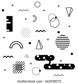 Seamless Memphis background. Abstract pattern fashion 80-90s. It can be used in printing, website background and fabric design.