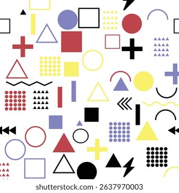 Seamless Memphis Pattern modern Design 