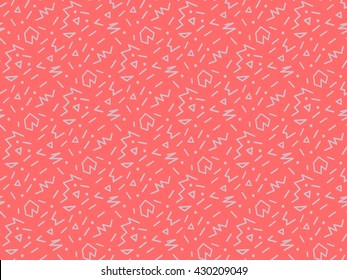 Seamless Memphis style pattern, geometric pop art pattern