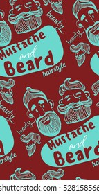 seamless, men's hairstyle, head men, funny men, beauty, fashion, haircut, mustache, beard, hair