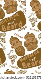 seamless, men's hairstyle, head men, funny men, beauty, fashion, haircut, mustache, beard, hair