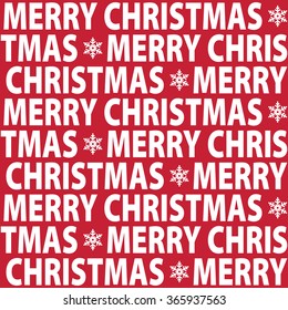 Seamless Merry Christmas Pattern Background