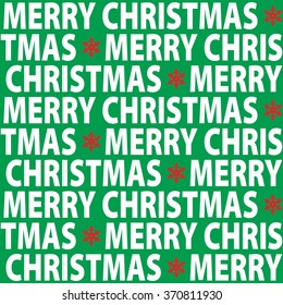 Seamless Merry Christmas Pattern Background