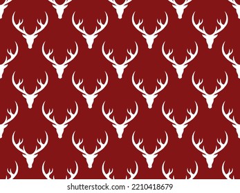 seamless merry christmas template wallpaper vector pattern deer abstract background winter holiday