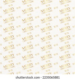 Seamless merry christmas
typography pattern vector. Gold alphabets vector graphic illustration, Modern design for creative banners, flyers, decor, promotions, print, ads, website, social and fashion.