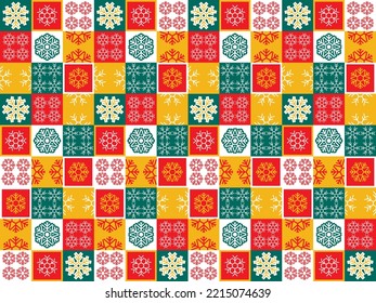 seamless merry christmas winter geometric background backdrop new year vector abstract template art