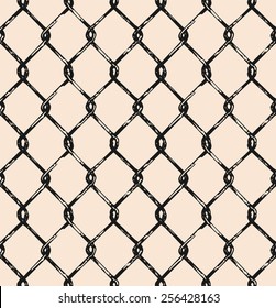 Seamless mesh. Doodle style