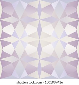 Seamless mesh geometric pattern. Cold colouring. Layered pattern. For the design of different surfaces.Mosaic.Flat design.