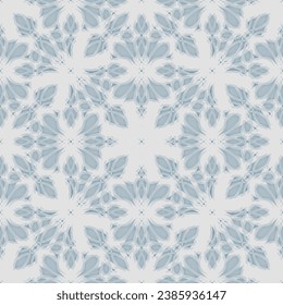 Seamless mesh geometric pattern. Delicate coloring. Multi-layered pattern. For the design of various surfaces.The pattern is in the Art Nouveau style.Mosaic.Flat design.