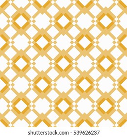 Seamless mesh in golden colors. Vector.