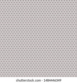 Seamless mesh pattern. Abstract ornamental texture with metallic grid. Vector lace silver background.
