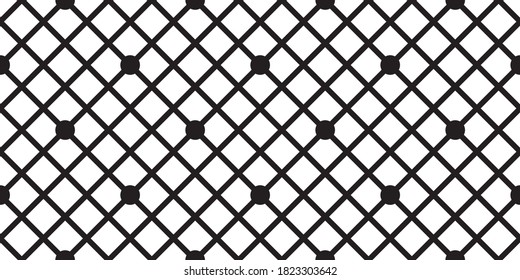 Seamless mesh pattern for fashion illustration. Check lace