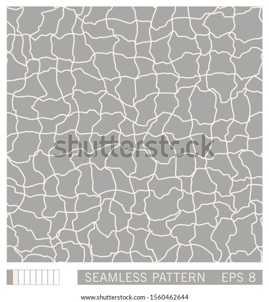 Seamless mesh pattern. Linear graphic design.\
Cracked lines texture. Vector\
background