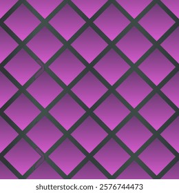 seamless mesh with purple background. A grid of small diamond-shaped rectangles.  glossy surface. The overall effect is a modern geometric design.