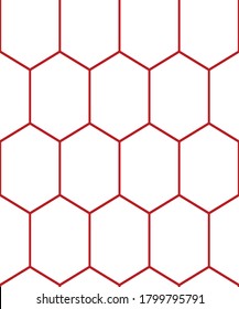Diseño de superficie textil de malla sin soldadura - fondo transparente - rojo