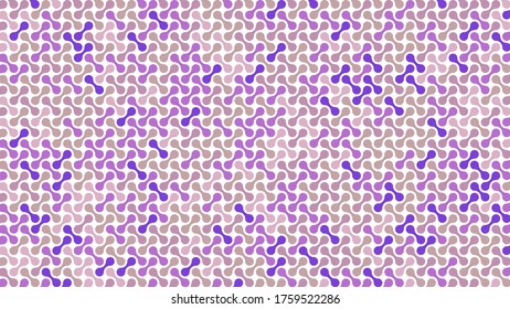 Seamless Metaballs Pattern. Repetition of round shaped elements. Abstract background