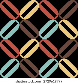Seamless metal chain vector frame with retro effect. Solor vintage design element, clip art with rough speckled texture. Grunge vector illustration on transparent background. Seamless  geometric chain pattern. Vector Illustration. eps10