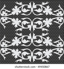 seamless metal doted ornate pattern