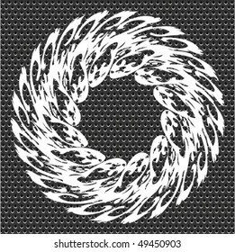 seamless metal doted ornate pattern