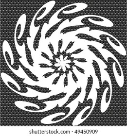 seamless metal doted ornate pattern