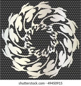 seamless metal doted ornate pattern