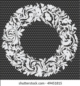 seamless metal doted ornate pattern