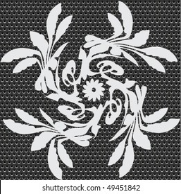 seamless metal doted ornate pattern