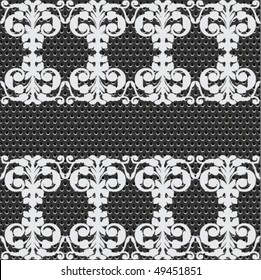 seamless metal doted ornate pattern
