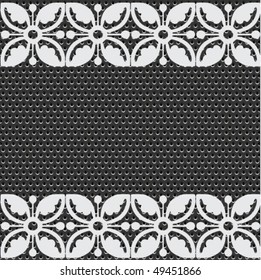 seamless metal doted ornate pattern