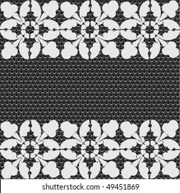 seamless metal doted ornate pattern